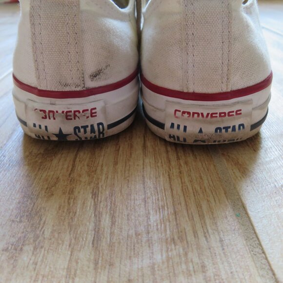 Converse Chuck Taylor All Star White Low Top Sneakers Women's 6 Men's 4 - Picture 3 of 11